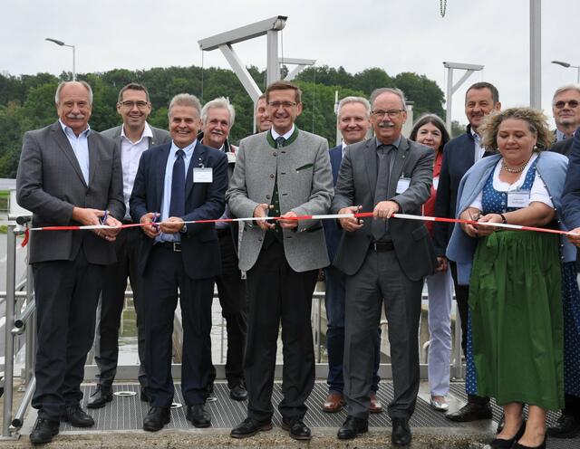 Eröffnung der generalsanierten Kläranlage.  | Foto: Magistrat Steyr