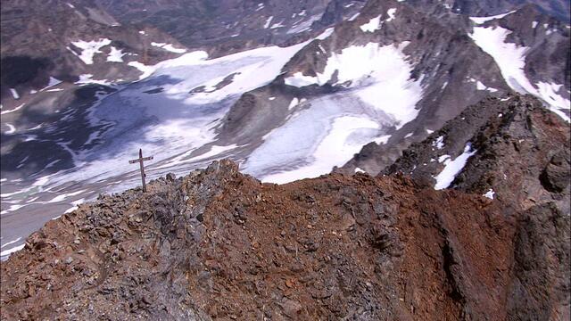 Der höchste Punkt Vorarlbergs – der 3.312 Meter hohe Piz Buin. | Foto: ORF/Verlagshaus Hans Jöchler