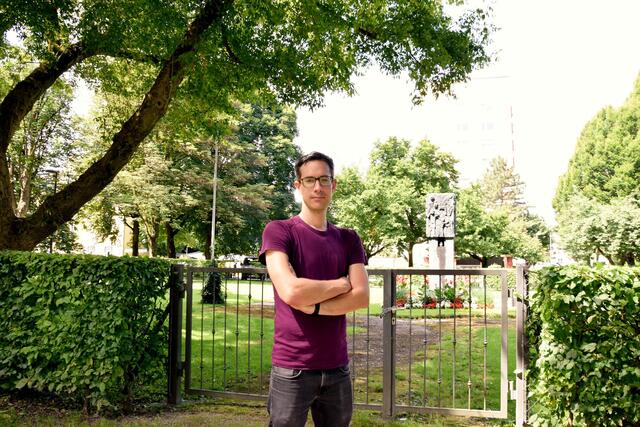 Der Vinzenz-Pallotti-Park ist derzeit abgesperrt. Kay-Michael Dankl schlägt vor, ihn für die Bevölkerung zu öffnen.  | Foto: Sarah Pansy