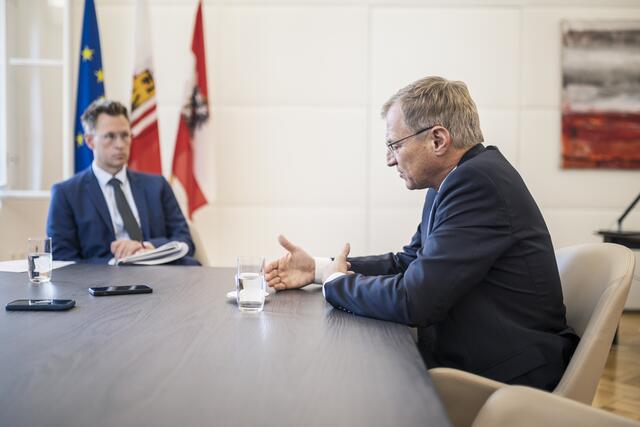 Thomas Stelzer ist seit 2017 Landeshauptmann in OÖ und schlägt am 26. September seine erste Wahl als amtierender Landeschef.