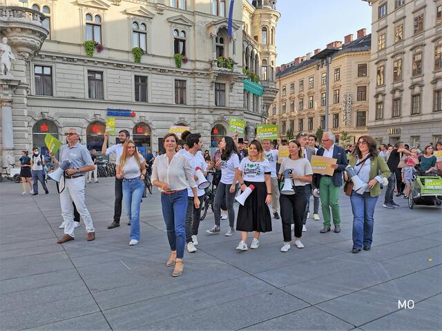 Wahlkampfauftakt der Grünen in Graz