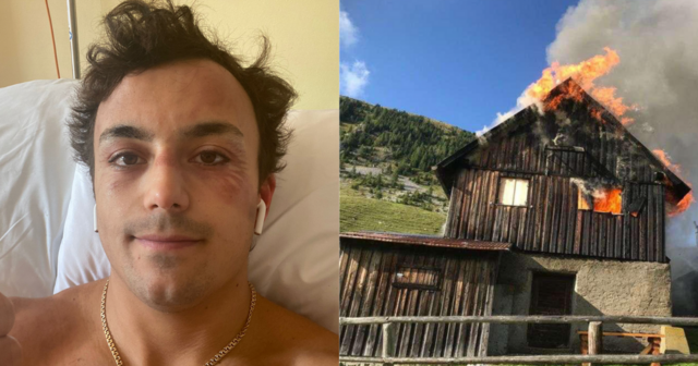 Aus dieser Almhütte konnte sich Schmidt retten