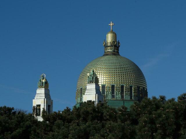 Die im Jugendstil gestaltete Otto Wagner Kirche befindet sich seit rund 19 Monaten im "Sperrgebiet" und darf nicht besucht werden. | Foto: von privat