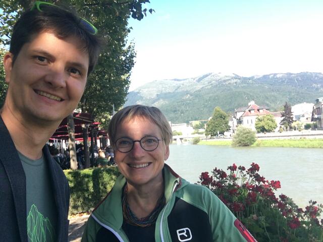 Uli Böker (Landtagsabgeordnete) und Martin Schott. | Foto: Grüne Bad Ischl