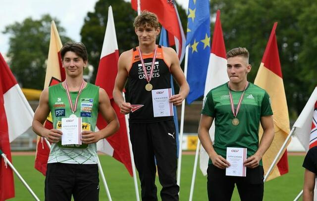Der VST-Laas Leichtathletik Athlet Stephan Pacher konnte in Amstetten die Silbermedaille nach Völkermarkt holen. | Foto:  ÖLV/Alfred Nevsimal