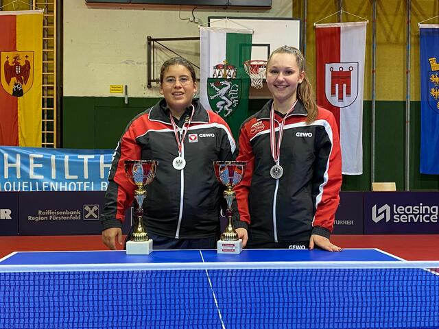 Union Vorchdorf Neuzugang Amelie Solja und Elena Pöll.  | Foto: Feichtinger