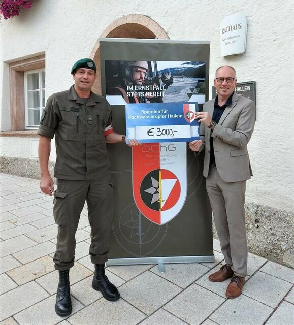 Landesobmann Tom Klaus und Bürgermeister Alexander Stangassinger.