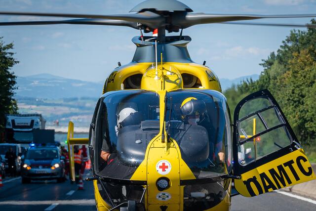 Der Rettungshubschrauber war im Einsatz. | Foto: Team Fotokerschi.at/Kerschbaummayr