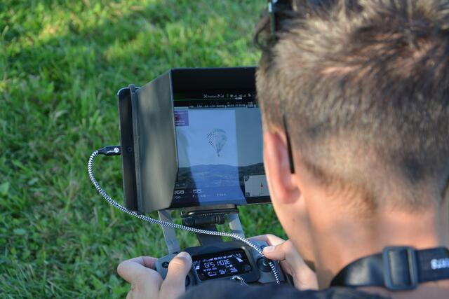 Per Drohnenaufnahme live dabei: Daniel Gruber (GruBerry Videoproduction).