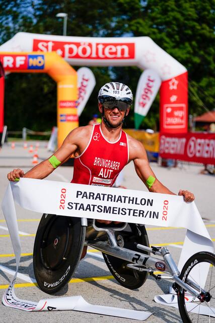 Der Staatsmeister im Parathriathlon des Vorjahres: Florian Brungraber. | Foto: Bestzeit