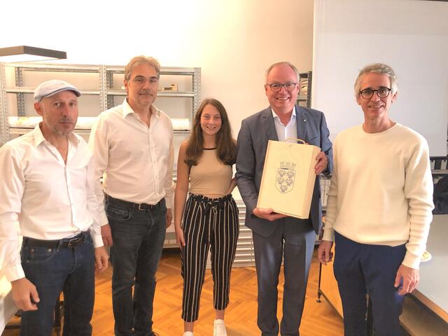 Franz Leuthner, Markus Seehofer, Nina Sam, LH-Stellvertreter Dr. Stephan  und Matthäus Barthofer | Foto: Büro LH-Stv. Pernkopf