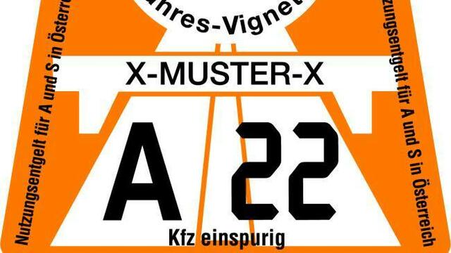 Die Jahresvignette kommt für 2022 im Farbton "Marille" und wird wieder teurer.