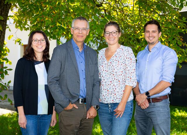 Barbara Kronsteiner, Andreas Geiger, Jennifer Zamarin, Thomas Baumgartner. | Foto:  Fotostudio Vollmann/FSB