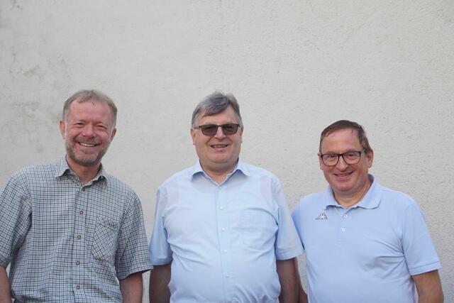 Das Seelsorgeraum-Führungsteam: Helmut Konrad (Pastoralverantwortlich), Johann Schreiner, (Seelsorgeraumleiter und Pfarrer) und Franz Hinterleitner (Verwaltungsverantwortlicher). | Foto: KK