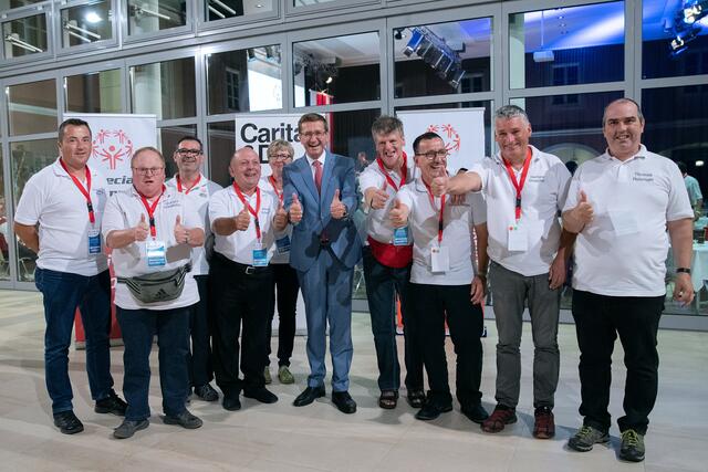 Wirtschafts- und Sport-Landesrat Markus Achleitner wünschte den Sportlerinnen und Sportlern viel Spaß und Erfolg bei den Wettbewerben | Foto: Land OÖ/Sabrina Liedl