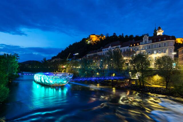 Innovativer Touristenmagnet anno 2003: die Murinsel | Foto: Harry Schiffer