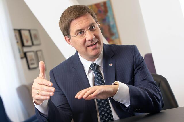 Andreas Rabl spricht über seine Pläne und Visionen. | Foto: Stadt Wels