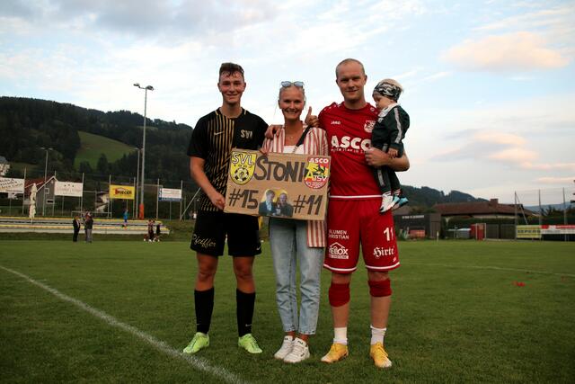 Das Brüderduell der Stonis konnte Maximilian gegen Geburtstagskind Marcel gewinnen | Foto: Martin Rabensteiner/SV Bad St. Leonhard
