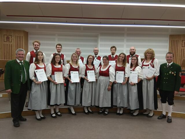 Die geehrten Mitglieder der Marktmusikkapelle Lannach | Foto: MMK Lannach