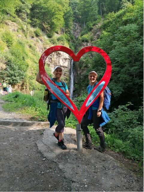 Ein "Ugotchi-Wanderziel" war der Finsterbach-Wasserfall.