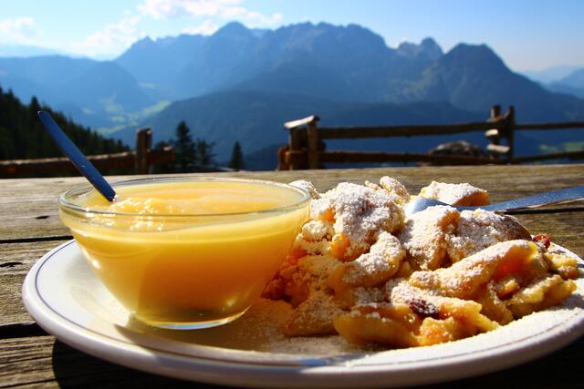 Guat, lecker, g'schmackig: Den Kaiserschmarrn auf der Stuhlalm muss man versuchen. Es lohnt sich. ;-) Mahlzeit | Foto: Maria Tiefenbacher-Schöndorfer