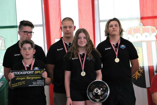 Österreichs beste Spieler im Mannschaftsspiel Stocksport U16 kommen vom LV Steiermark. | Foto: Edith Ertl