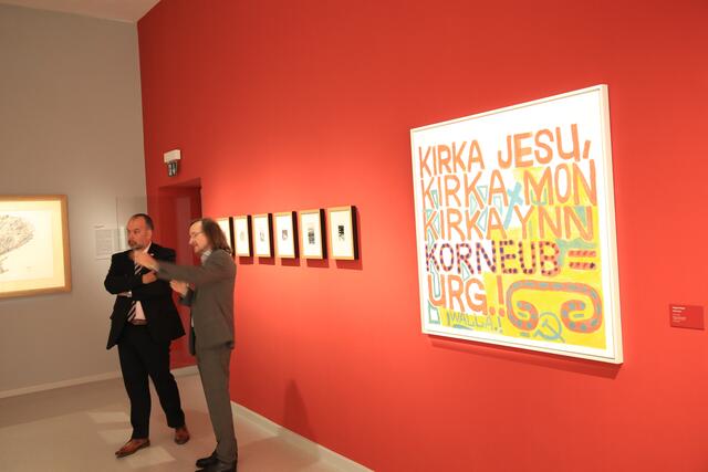 Botschafter Daniel Glunčić entdeckt die Art Brut | Foto: NÖ Museum Betriebs GmbH, Müller