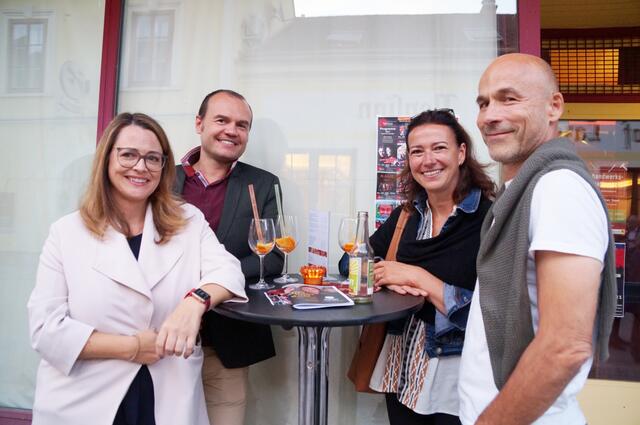 Irene und Reinhard Kimberger mit Uli und Herbert Pfiel.