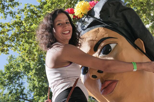 Neben allerlei Bildern gab es auch lebensgroße Skulpturen zu bestaunen.