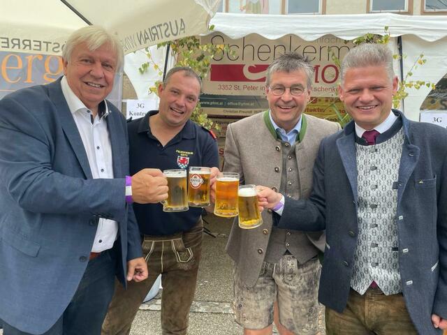 Johann Heuras, Dietmar Bierbaumer, Josef Forster und Andreas Hanger