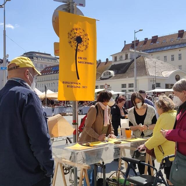 Die Bürgerinitiative "Freiraum Naschmarkt" wehrt sich mit einer Petition gegen die geplante Markthalle von Stadträtin Ulli Sima. | Foto: Bürgerinitiative "Freiraum Naschmarkt"