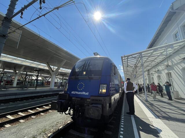 Auf seiner Reise durch ganz Europa hielt der "Connecting Europe Express" in Salzburg. | Foto: sm