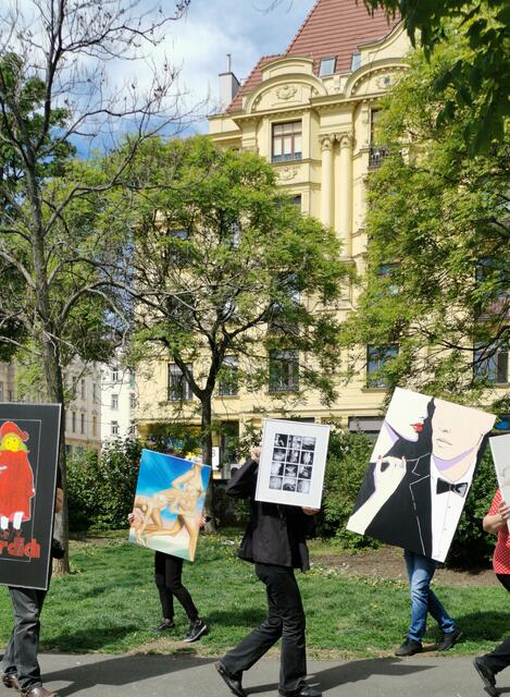In Währing wird die Kunst im wahrsten Sinne des Wortes hoch gehalten. | Foto: art18