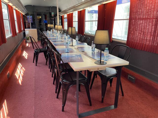 Blick in das Innere des Sonderzuges "Connecting Europe Express".  | Foto: sm