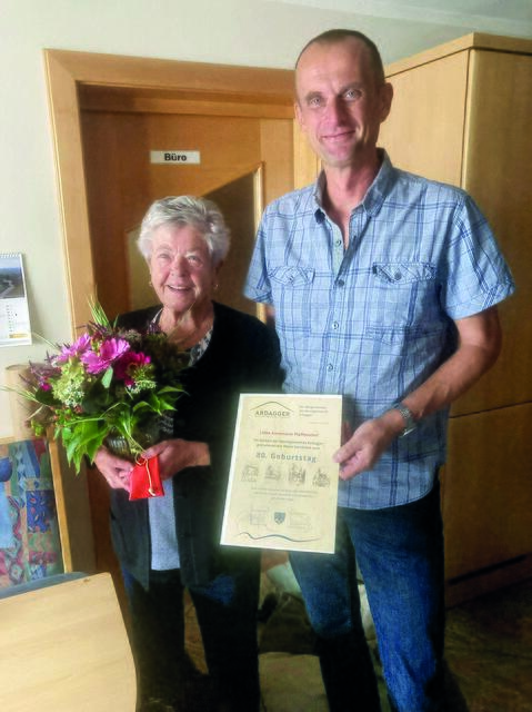 Annemarie Pfaffeneder feierte ihren 80. Geburtstag.