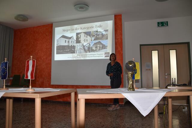 Claudia Stain war Teil des Teams Klima- und Energiemodellregion Thayaland. Mit dem Projekt Thermische Sanierung und Plusenergiehaus waren sie die Sieger der Kategorie Erde. | Foto: Franziska Pfeiffer