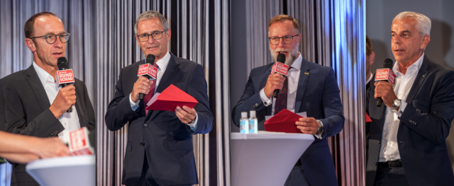 Andreas Haider, Paul Sonnleitner, Herwig Denk und Herbert Walzhofer (v. l.).