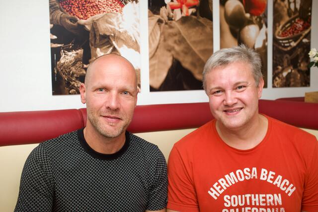 Hannes Schrammel (l.) und Robert Reiner beim Wordrap.