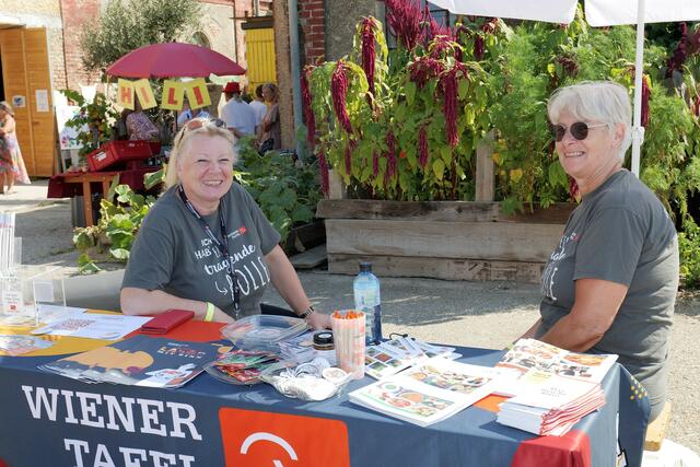 Auch die Wiener Tafel präsentierte sich am Zukunftshof. | Foto: Markus Spitzauer