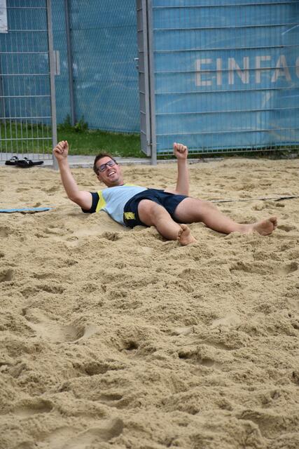 Bürgermeister Christian Härting zeigte vollen Einsatz.