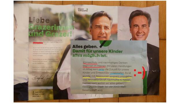 Einer von vielen Wahlflyern - alles Märchen - oder?