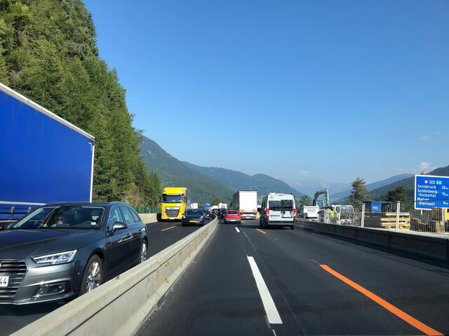 Im oberen Bereich der Brennerautobahn wird es in den kommenden Wochen noch enger.