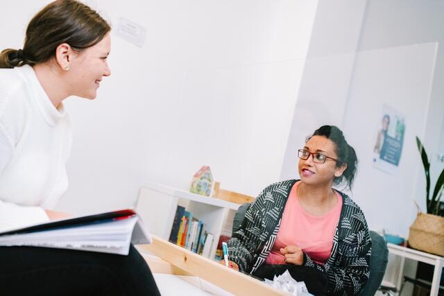 Individuelle Beratung bei #we_do. | Foto: ESF Österreich Fabian Weiß