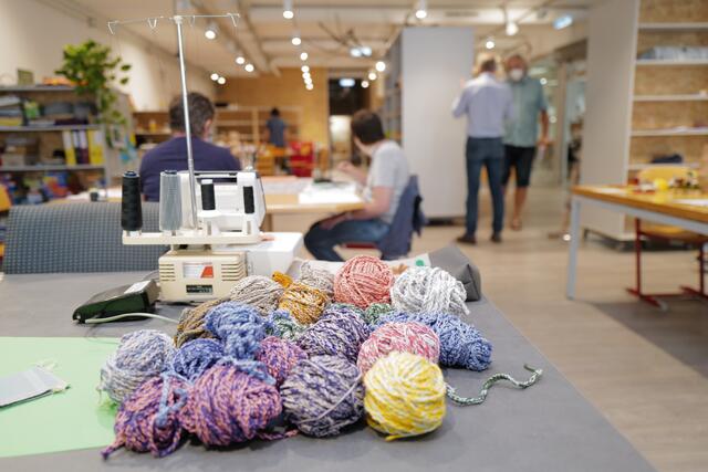 "Kunst aktiv" – eine Kunstwerkstatt im Brucker Stadtzentrum. | Foto: Michael Maili