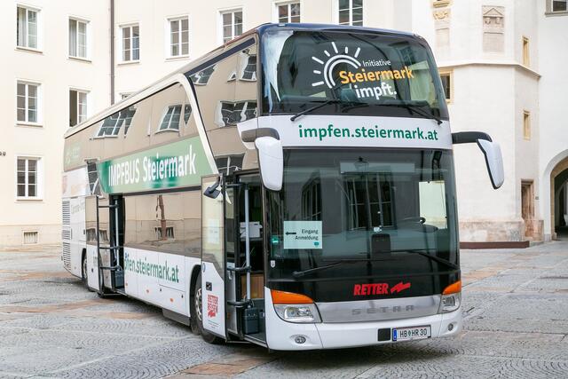 Ab 21. September 2021 sind zwei Impfbusse in der Steiermark unterwegs. 
 | Foto: Land Steiermark/Robert Frankl