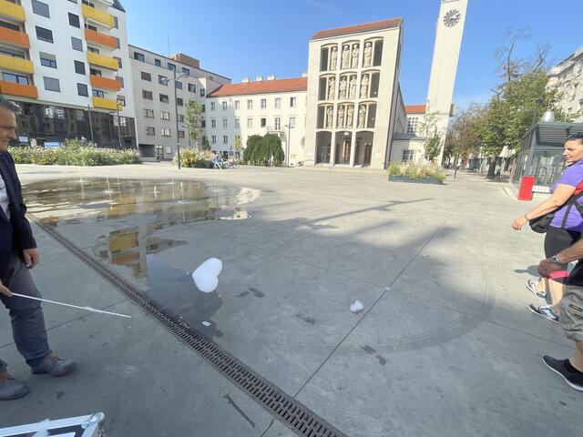 Schaum-Herzen schlagen für das Donaufeld. | Foto: Brandl