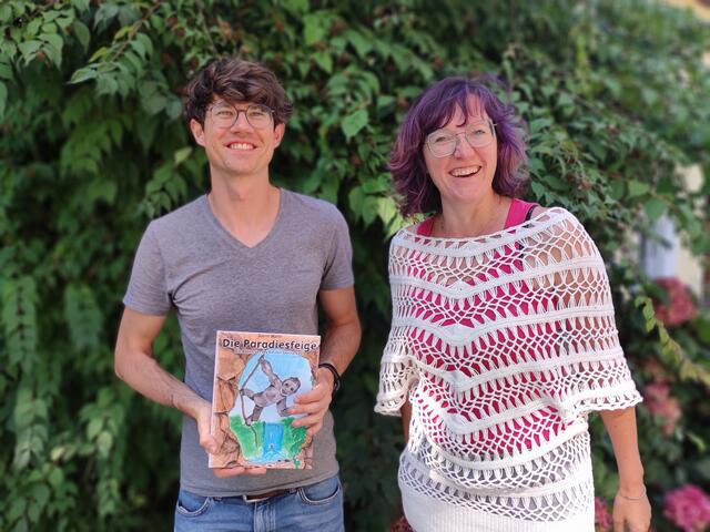 Autor Daniel Marlin und Illustratorin Irene Kammerer. | Foto: Alexandra Hetzlinger