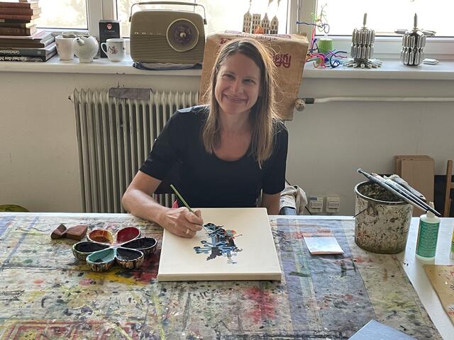 Anne Suttner bei der Arbeit.