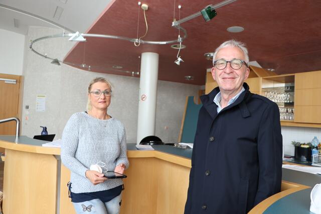 Impfkoordinatorin Atti Pahl (li.) mit dem Landecker Bürgermeister Herbert Mayer. | Foto: Siegele