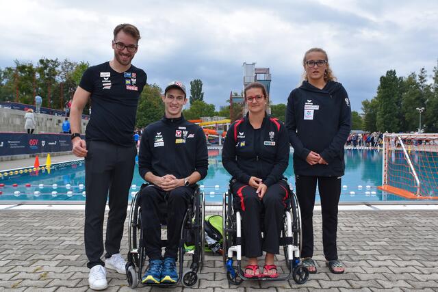 Swim against the Olympians: Mit dabei waren auch die Profis des paraolympischen Teams | Foto: Markus Spitzauer